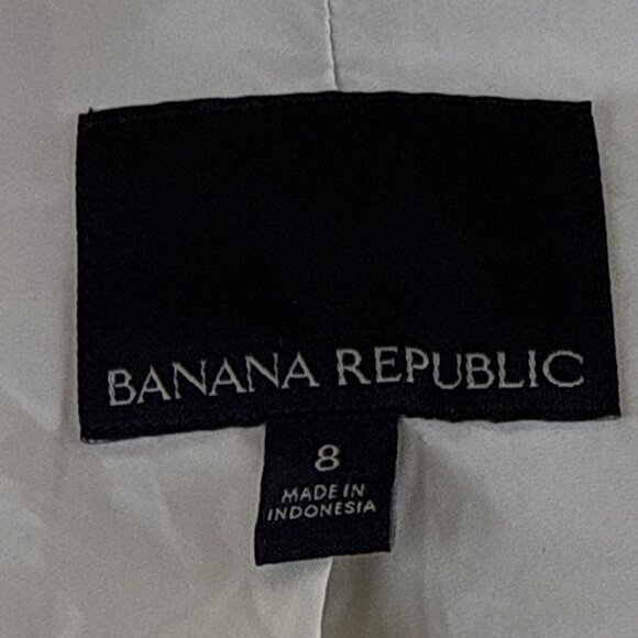 Banana Republic Women's Sequin Blazer & Mini Skirt Set Silver Sparkling Sz 8/10 - Picture 11 of 15